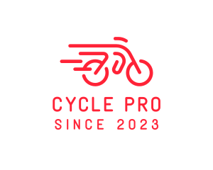 Fast Bicycle Bike Motorbike logo design