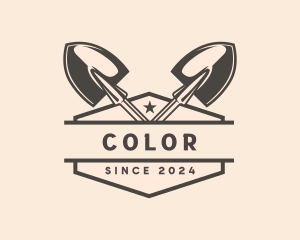 Planting - Landscaping Shovel Tool logo design