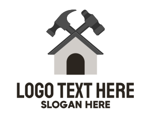 Homeowners - Grey Hammer House Repair logo design