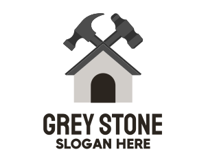 Grey - Grey Hammer House Repair logo design