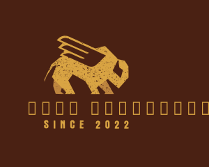 Livestock - Gold Winged Bison logo design