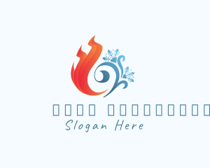 Thermal - Fire Ice Snow logo design