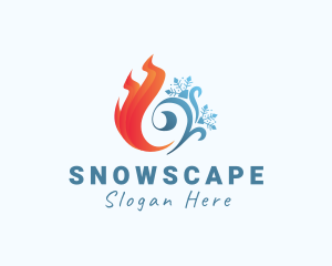 Snow - Fire Ice Snow logo design