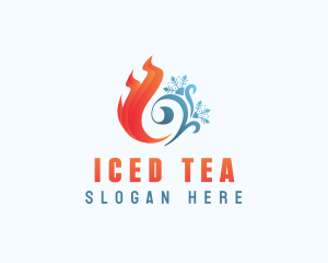 Fire Ice Snow  logo design