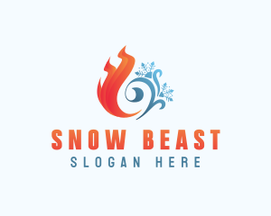 Fire Ice Snow  logo design