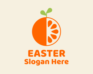 Fresh Orange Fruit  Logo