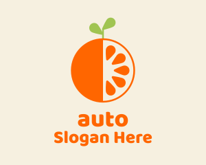 Fresh Orange Fruit  Logo