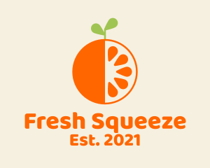 Juicer - Fresh Orange Fruit logo design