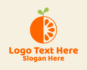 Fresh Orange Fruit  Logo