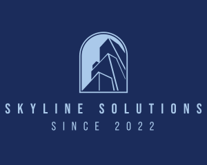 Building Skyline Contractor logo design