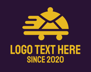 Fast - Cloche Envelope Delivery logo design