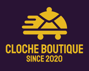 Cloche Envelope Delivery logo design