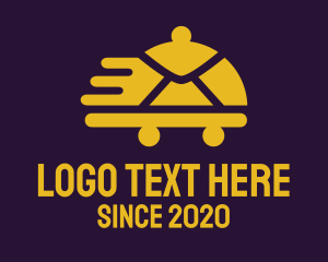 Yellow - Cloche Envelope Delivery logo design