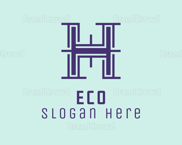 Serif Letter H Logo