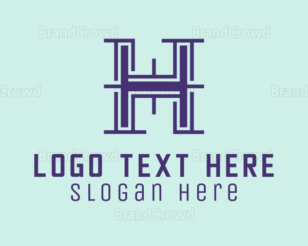 Serif Letter H Logo