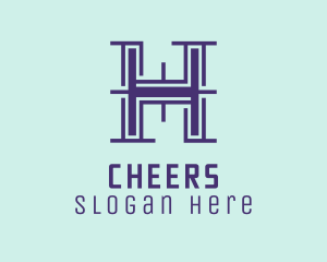 Digital Technology - Serif Letter H logo design