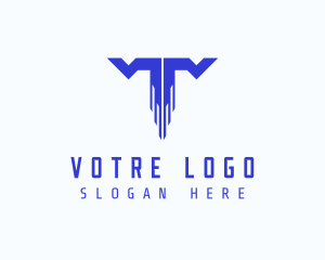 Web Developer - Digital Tech Letter T logo design