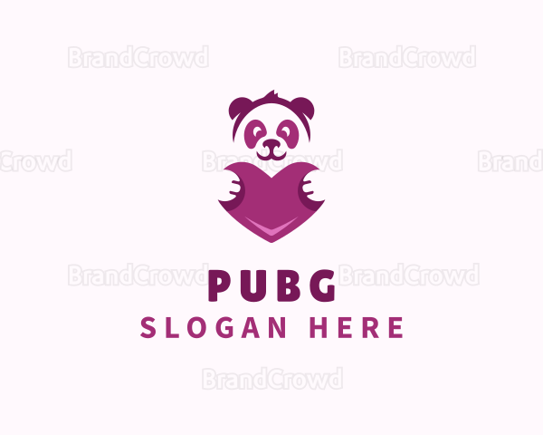 Panda Bear Heart Logo