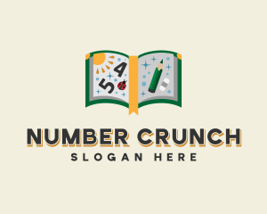 Mathematics - Kindergarten Learning Book logo design