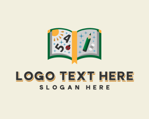Mathematical - Kindergarten Learning Book logo design