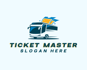 Ticket - Bus Ticket Transportation logo design