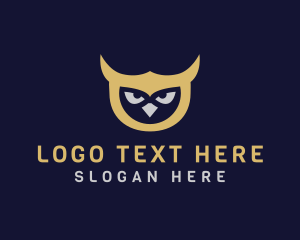 Owl Bird Head logo design