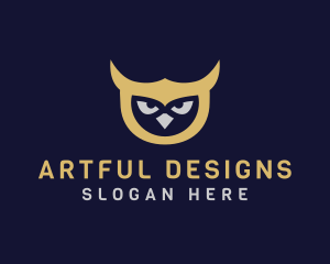 Owl Bird Head logo design