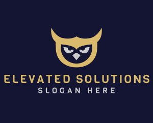 Owl Bird Head logo design