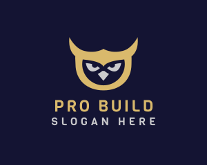 Owl Bird Head logo design