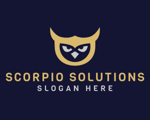 Owl Bird Head logo design