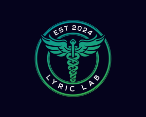 Medical Caduceus Wellness logo design