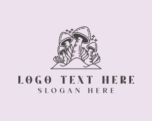 Therapeutic - Herbal Mushroom Fungus logo design