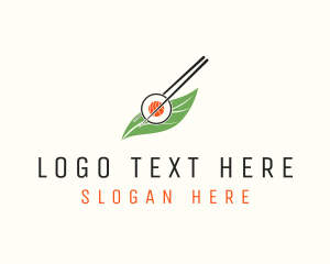 Leaf - Sushi Roll Restaurant logo design