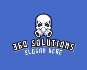 Skull Gas Mask logo design