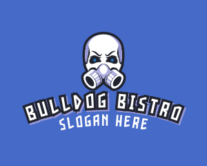 Skull Gas Mask logo design