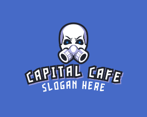 Skull Gas Mask logo design