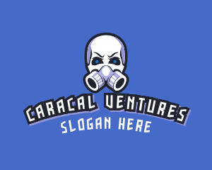 Skull Gas Mask logo design