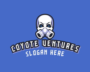 Skull Gas Mask logo design