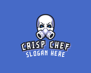 Skull Gas Mask logo design