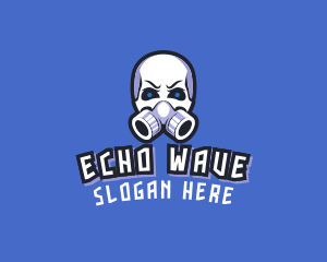 Skull Gas Mask logo design