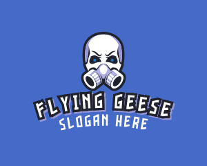 Skull Gas Mask logo design