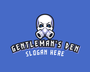 Skull Gas Mask logo design