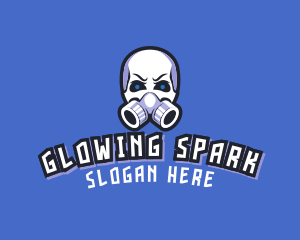 Skull Gas Mask logo design