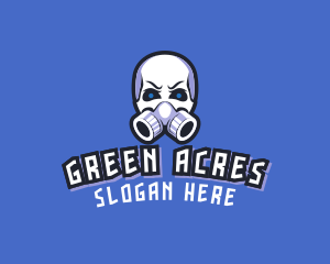 Skull Gas Mask logo design