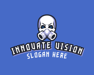 Skull Gas Mask logo design