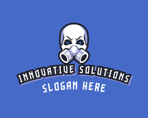 Skull Gas Mask logo design