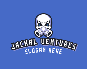 Skull Gas Mask logo design