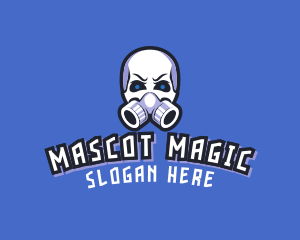 Skull Gas Mask logo design