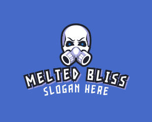 Skull Gas Mask logo design