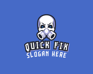 Skull Gas Mask logo design